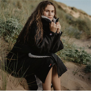 Dryrobe Advance Long Sleeve Change Robe V3 DR104V3 - Black / Grey